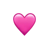 a pink heart on a white background with a gradient in the middle