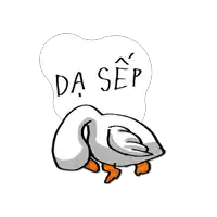 a drawing of a duck with the word da sep written on it