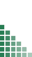 a green equalizer on a white background with green squares .