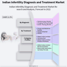 a diagram of the indian infertility diagnostics and treatment market