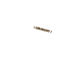 a white background with the words " i crunchy " on it
