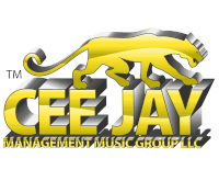 the logo for cee jay management music group llc