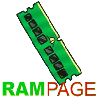 a green ram stick with the word rampage written below it
