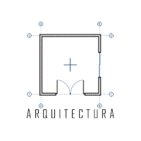 a drawing of a building with the word arquitectura underneath it