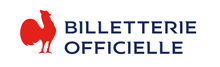 a logo for billetterie officielle with a red rooster on it