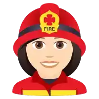 a woman wearing a fireman 's helmet with the word fire on it