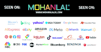 an advertisement for mohanlal shows a list of logos