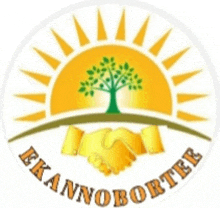 a logo for ekannoborter with a tree in the background