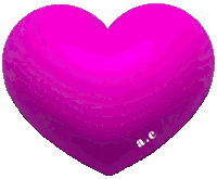 a purple heart with the letters a.c. on it