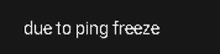 a black background with the words due to ping freeze