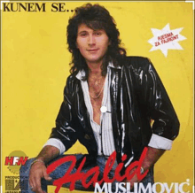 a man in a black jacket is on the cover of a cd by halid muslimovic