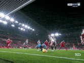 a soccer game is being shown on bein sports