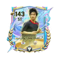 a soccer card with the number 143 st