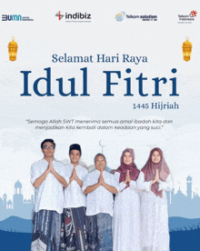 a poster that says selamat hari raya idul fitri 1441 hijriah on it