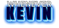 a blue and white logo that says whenever kevin on it