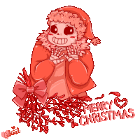 a drawing of a skeleton wearing a santa hat and holding a bouquet of mistletoe says merry christmas