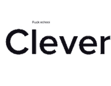 a white background with the word clever on it