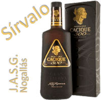 a bottle of cacique 500 is next to its box