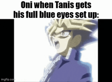 oni when tanis gets his full blue eyes set up : pngflip.com
