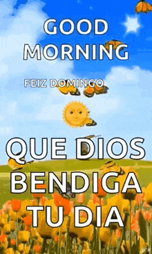 a good morning feliz domingo que dios bendiga tu dia gif