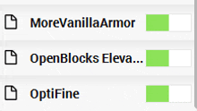 a screenshot of a program that says more vanilla armor
