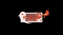 a logo for pixel with a ghost and a tiger