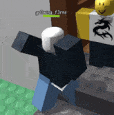 a video game character with the name growing_f3rns on the top