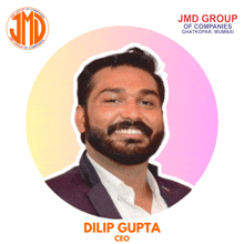 a picture of a man with the name dilip gupta