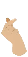 a hand is making a heart with its fingers and the word danke is above it