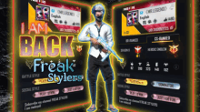 i am back freak stylers poster with a man holding a rifle