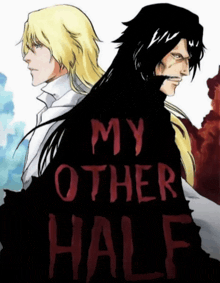 a poster for my other half features two men