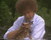 Bob Ross Deer GIF