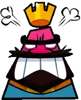 a cartoon character with a crown on top of his head