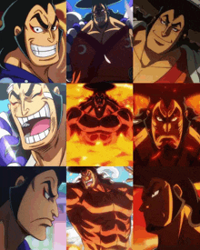 a collage of images of a man with many different expressions on his face