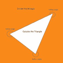 a diagram of the inside of a triangle and outside of the triangle