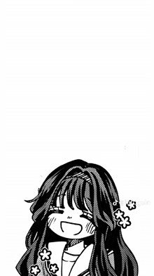 a black and white drawing of a girl wearing glasses and a white sweater