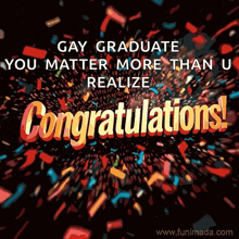 a congratulations card that says congratulations on it