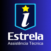 a logo for estrela assistance tecnica has a yellow star on it