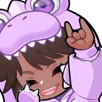 a cartoon of a girl wearing a dinosaur costume