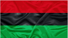 a flag with red black and green stripes