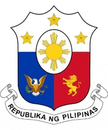 the coat of arms of the republic of the philippines has a lion , eagle , sun and stars .