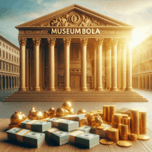 a large building with the words museum bola on it