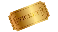 a gold ticket with the number 316025 on it