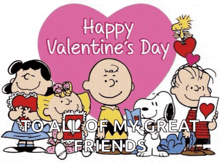 happy valentine 's day to all of my great friends from the peanuts