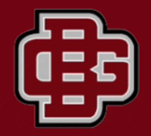 a red and white logo with the letter g in the center