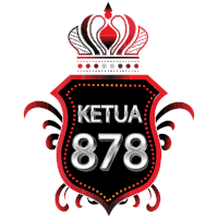 a red and black shield with the words ketua 878 on it