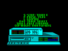 a screenshot of a video game that says ' s-stop / track 0 ' on it