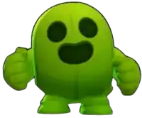 a green cartoon character with a big mouth