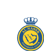 al nassr football club logo with a crown on top