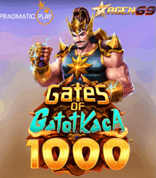 a game called gates of gatotkaca 1000 with a man in armor